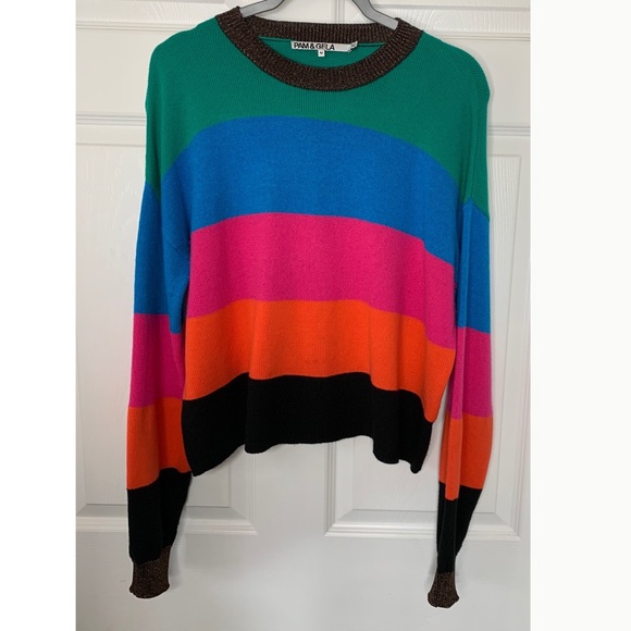 Pam & Gela Tops - Pam & Gella Wool & Cashmere Lambswool Viscose Blend Sweater Top Sz M